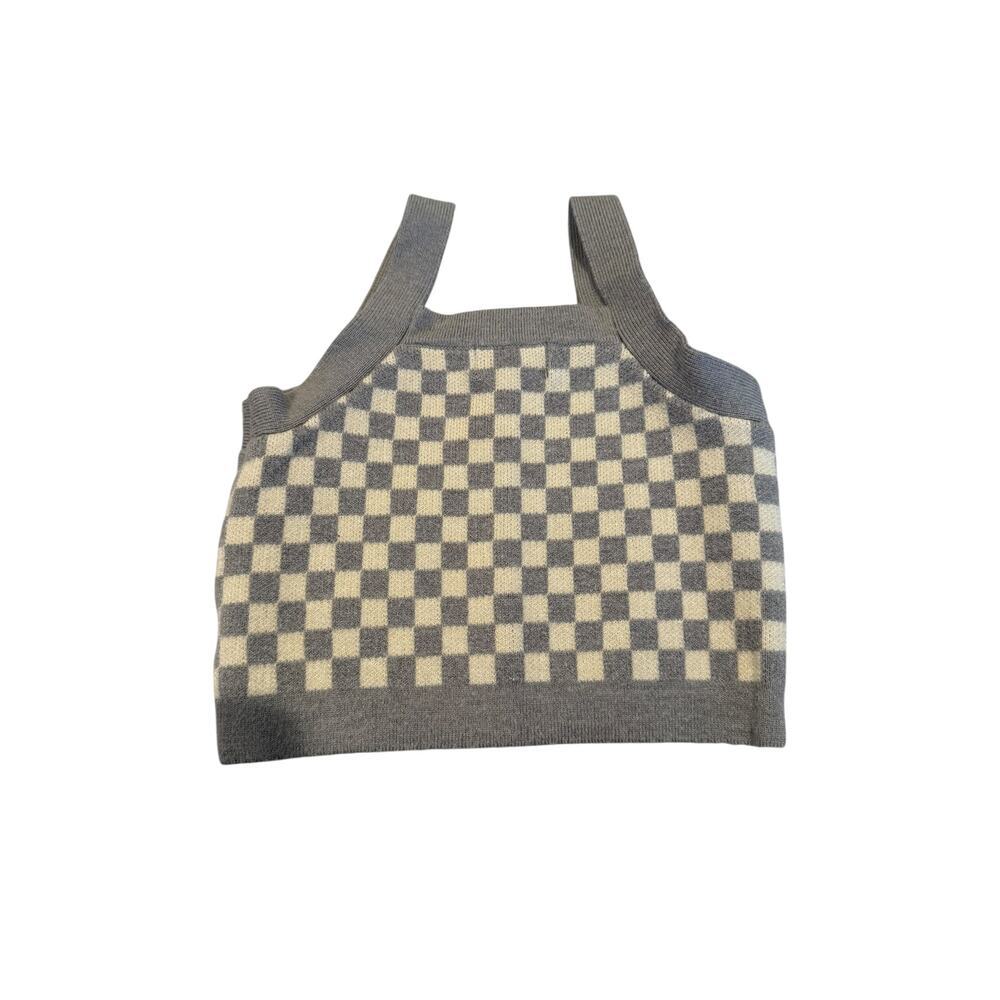 Rylee + Cru Gray Checkered Kids Matching Set - Picture 6 of 8